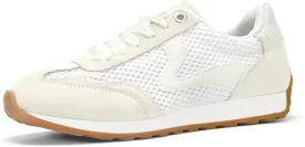 LUCKY STEP Women's Fashion Casual Running Trainer Ballet Gum Rubber Sole Organza Lace Up Walking Shoes Platform Retro Sneakers