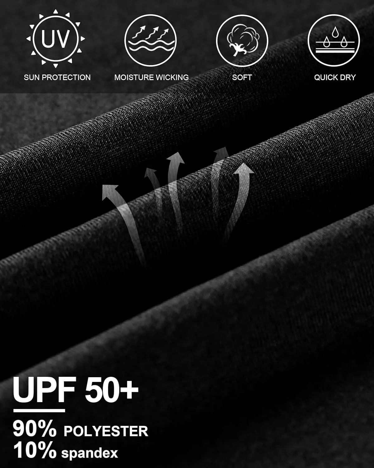 Roadbox UPF 50  Sun Shirts for Men, UV Protection Long Sleeve Swim Shirt, Lightweight Rash Guard for Fishing Hiking Running
