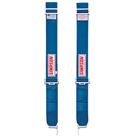Simpson Camlock Shoulder Harness w/ HANS/HNR Top Strap - Platinum